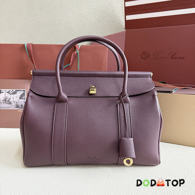 Loro piana Loom L32 Wine red bag size 33x22x18cm - 1