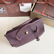 Loro piana Loom L32 Wine red bag size 33x22x18cm - 5