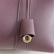 Loro piana Loom L32 Wine red bag size 33x22x18cm - 4
