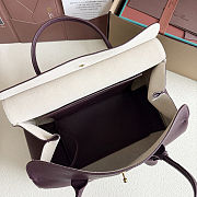 Loro piana Loom L32 Wine red bag size 33x22x18cm - 3