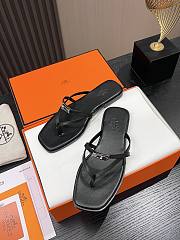 Hermes sandals black women's  - 5
