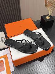 Hermes sandals black women's  - 4