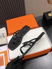 Hermes sandals black women's  - 2