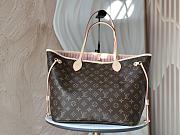 Louis Vuitton monogram canvas neverfull light pink bag size 32cm - 3