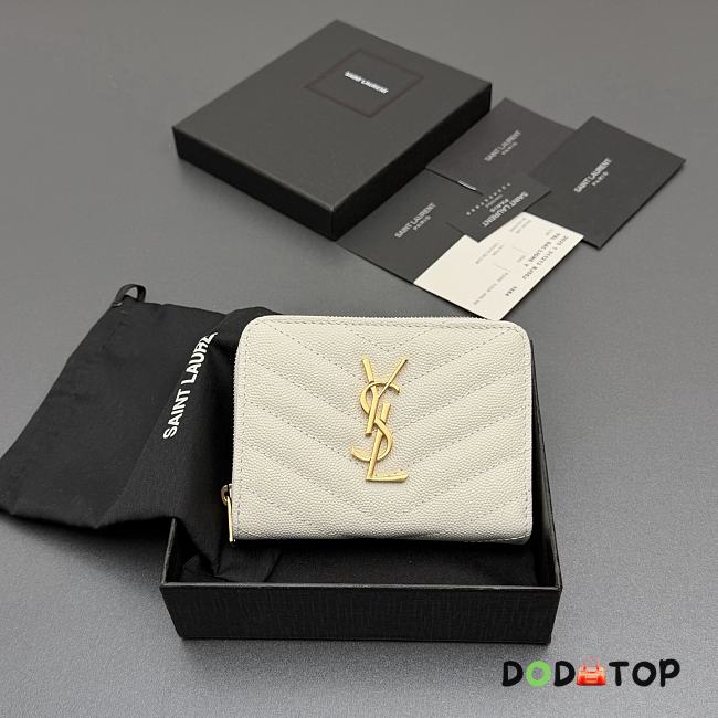 YSL wallet white size 12x10x3cm - 1