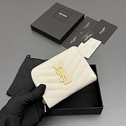 YSL wallet white size 12x10x3cm - 3