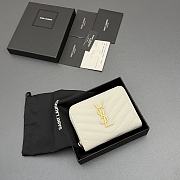 YSL wallet white size 12x10x3cm - 2