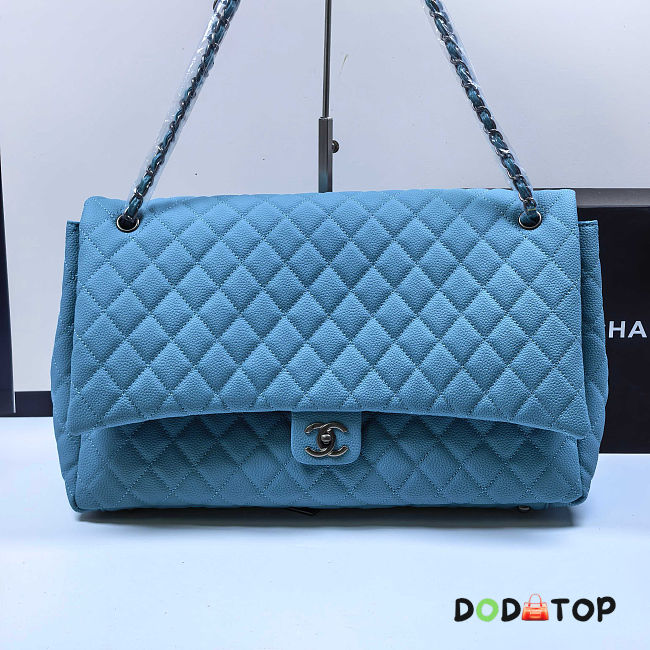Chanel big blue bag size 46x27x13cm - 1