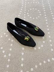 Jimmy Choo Women's Black Margot Leather Ballets - 6