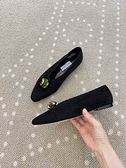 Jimmy Choo Women's Black Margot Leather Ballets - 5