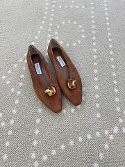 Jimmy Choo Women's Brown Margot Leather Ballets - 4