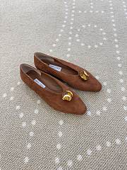 Jimmy Choo Women's Brown Margot Leather Ballets - 3