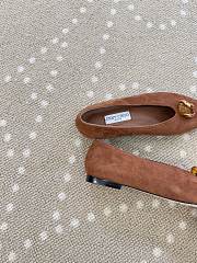 Jimmy Choo Women's Brown Margot Leather Ballets - 2