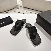 Chanel sandals black women's -01 - 5