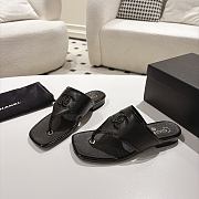Chanel sandals black women's -01 - 2