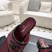 Chanel sandals red women's -01 - 5
