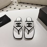 Chanel sandals white women's -01 - 1