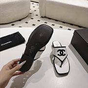 Chanel sandals white women's -01 - 2