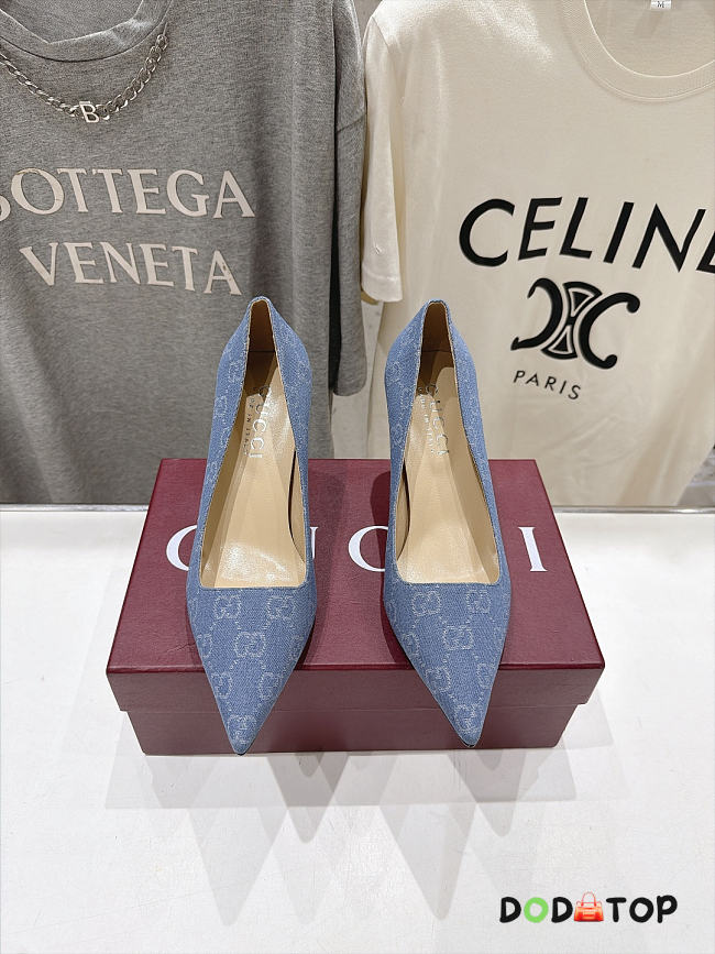 Gucci heels denim  - 1