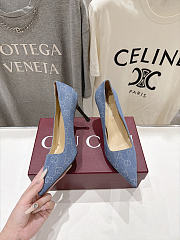 Gucci heels denim  - 5
