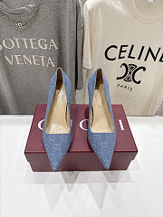 Gucci heels denim  - 3
