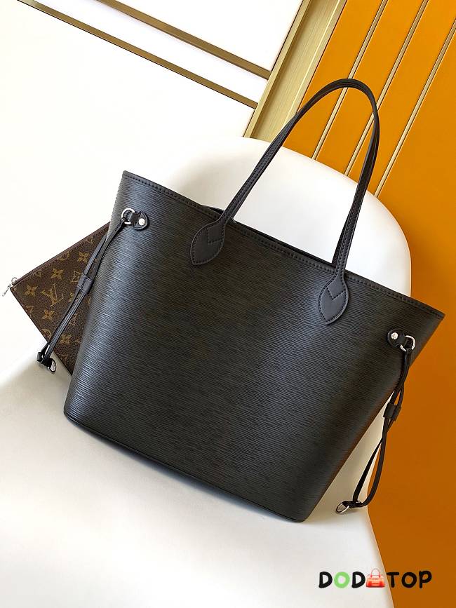 Louis Vuitton Neverfull black bag size 32x29x19cm - 1