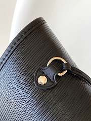 Louis Vuitton Neverfull black bag size 32x29x19cm - 3