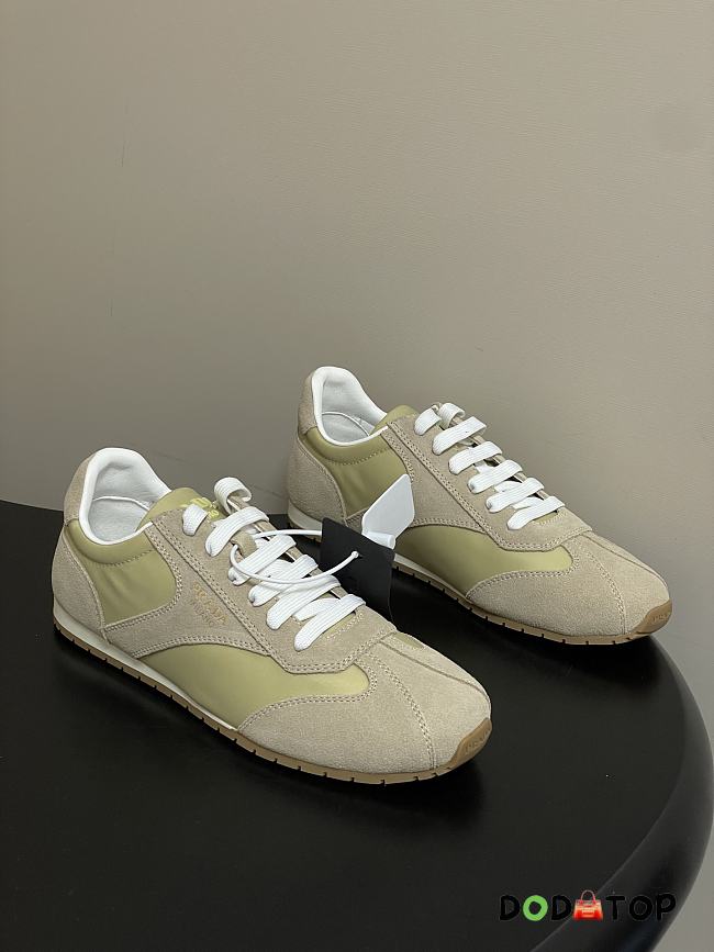 Prada Women's suede lace-up sneakers green - 1