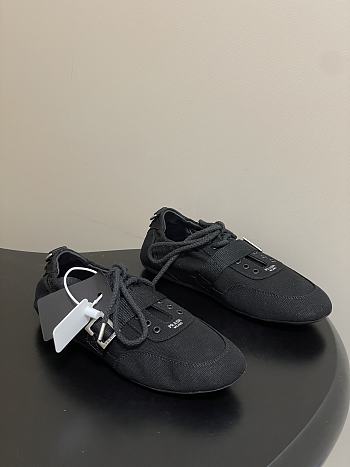 Prada Collapse canvas sneakers black 