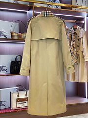 Burberry long Check collar Castleford trench coat - 6