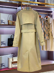 Burberry long Check collar Castleford trench coat - 4
